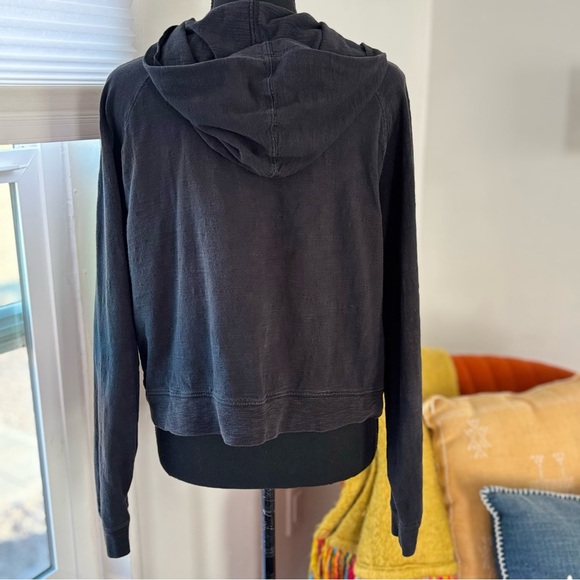 Victoria's Secret Campus Crop Hoodie Black Small - Picture 3 of 5